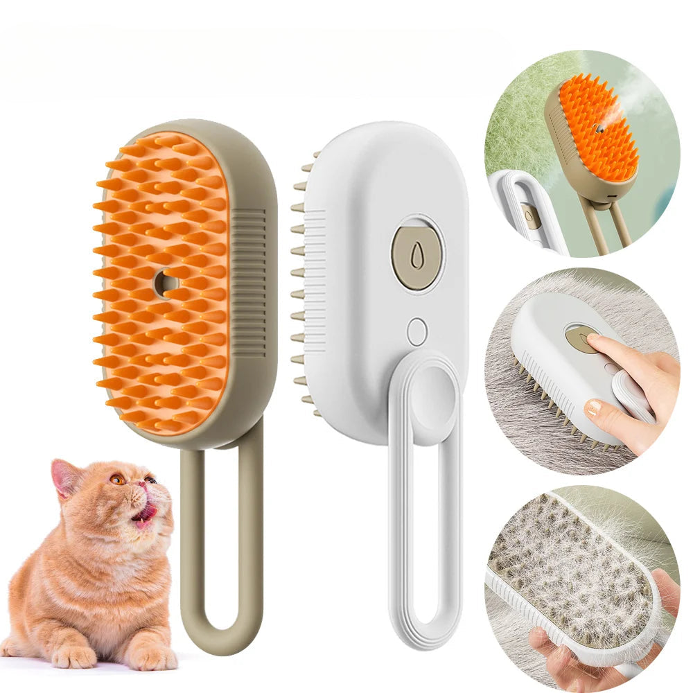 3 in 1 Electric Anti-splashing Cat Brush