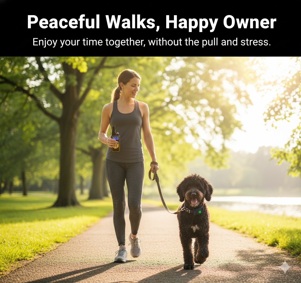 BarkGuard 2700™ – Long-Range Waterproof Dog Training Collar with Remote