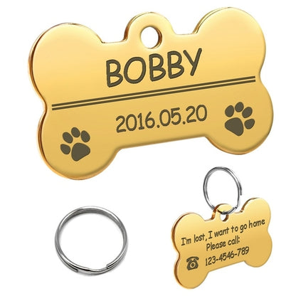 Personalized Dog Cat ID Tag