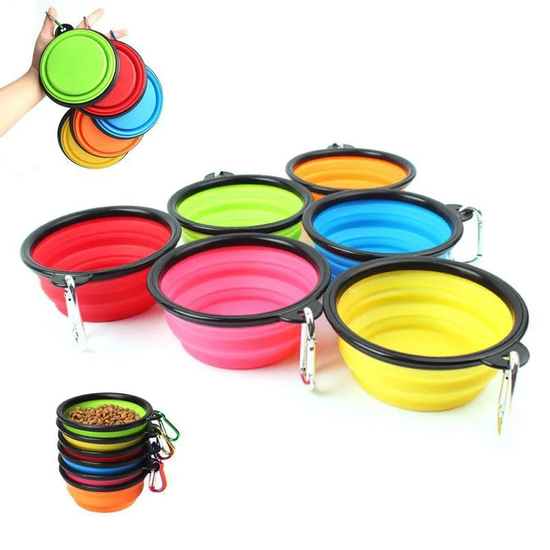 Petique Joy, petiquejoy.com Portable Silicone Dog Feeder Bowl