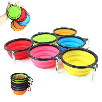 Petique Joy, petiquejoy.com Portable Silicone Dog Feeder Bowl