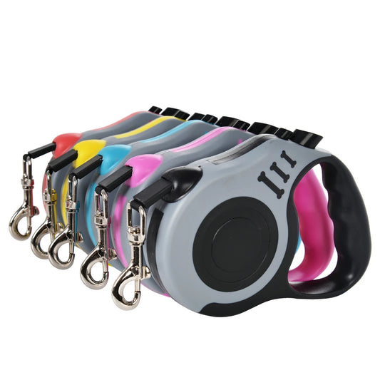 No-Tangle Retractable Dog Leash (3M/5M) – For Walks, Hikes & Daily Use
