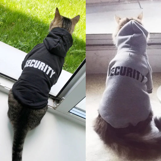 "SECURITY" Cat Hoodie – Soft, Warm & Hilarious