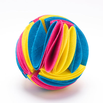 Foldable Dog Snuffle Ball Dog Training Toy