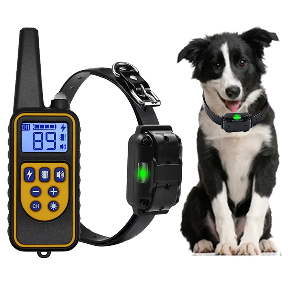 BarkGuard 2700™ – Long-Range Waterproof Dog Training Collar with Remote